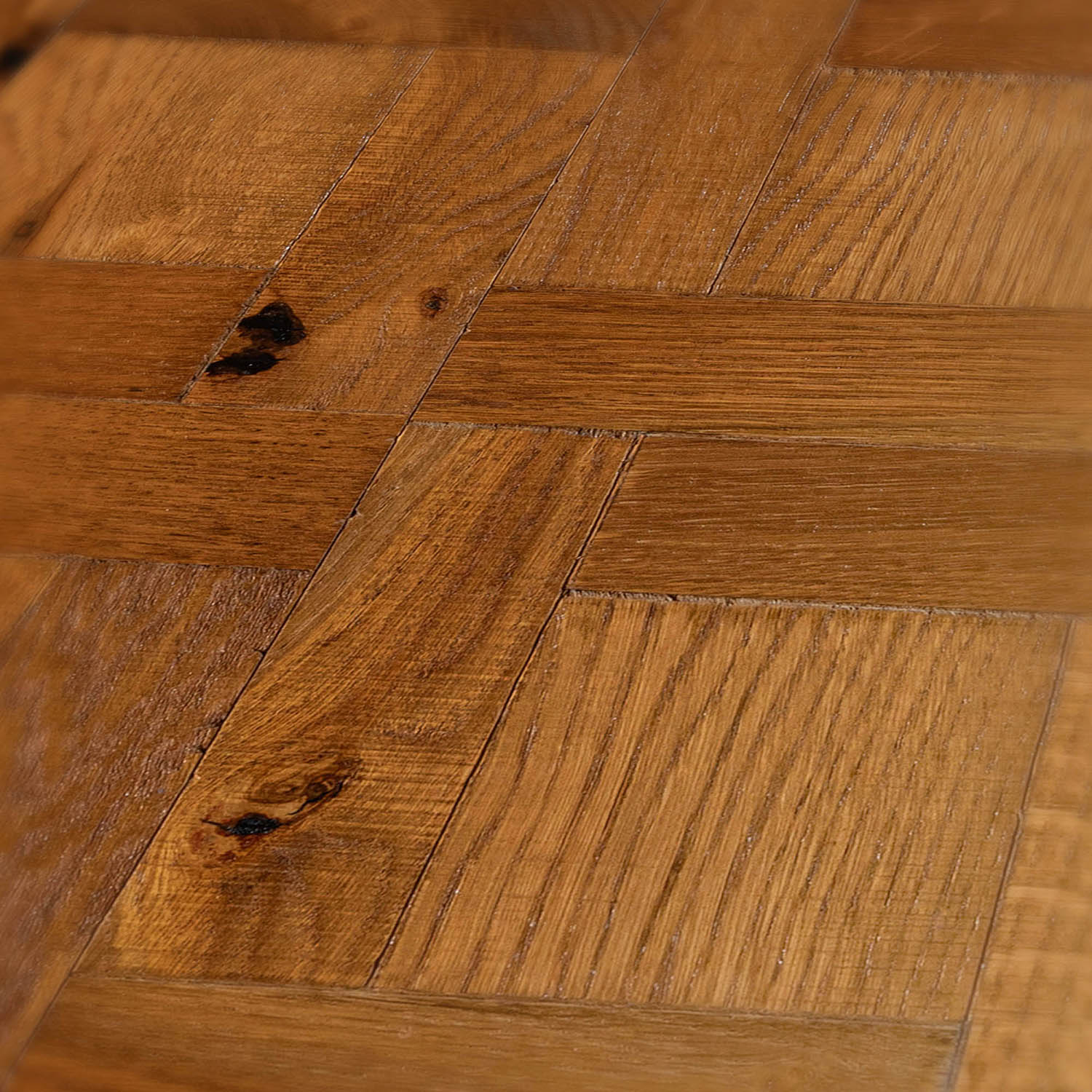 Rosefield parquet plank floor close-up