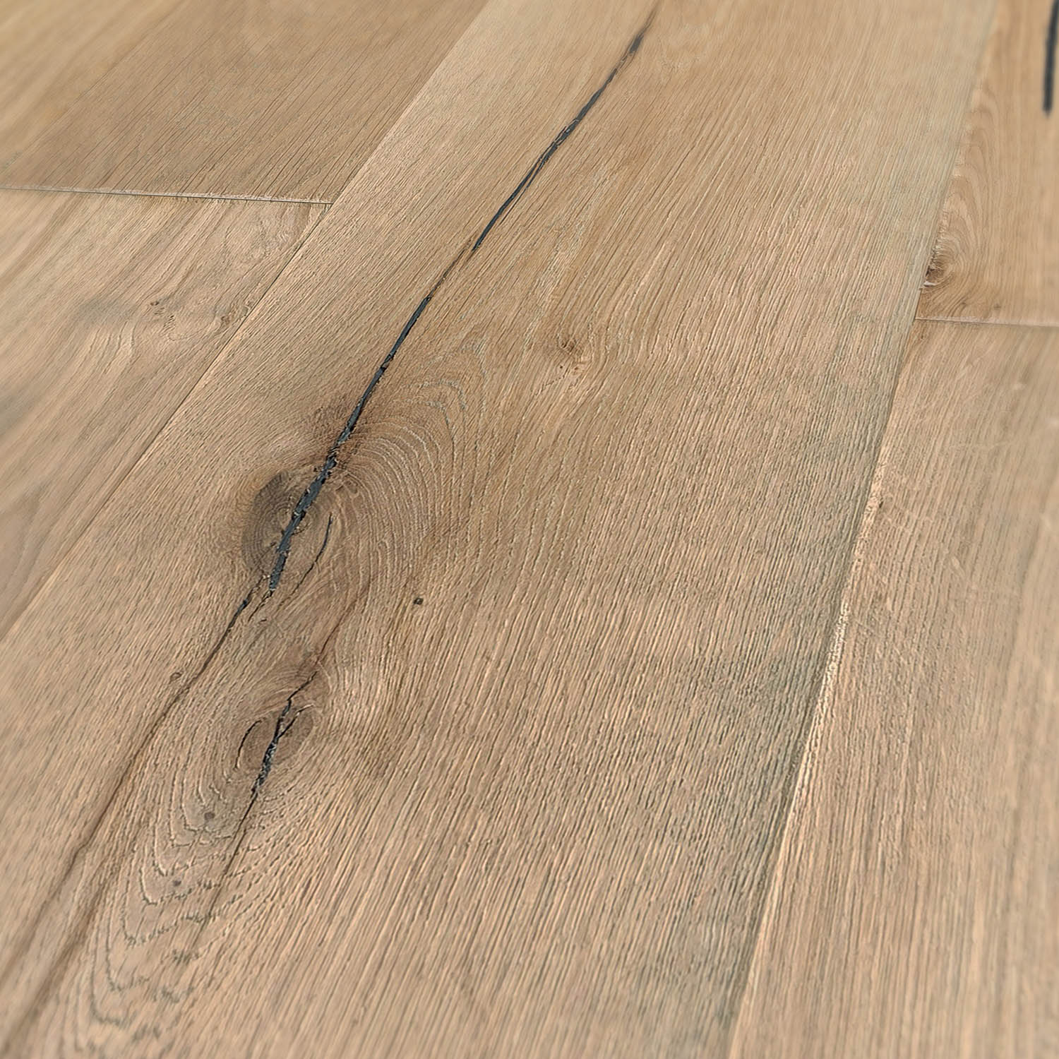 Angleton Mews - Mixed Width Rustic-Grade Cobbled Edged Oak