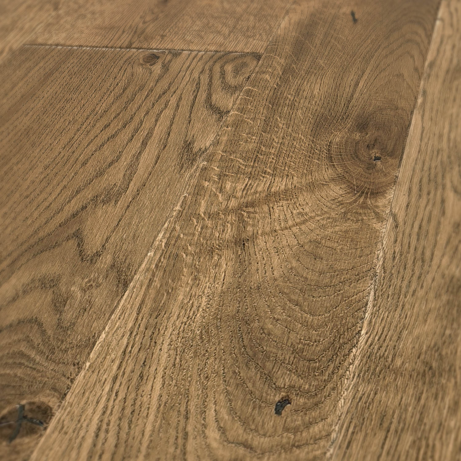 Brynfield - Mixed Width Rustic-Grade Cobbled Edged Oak