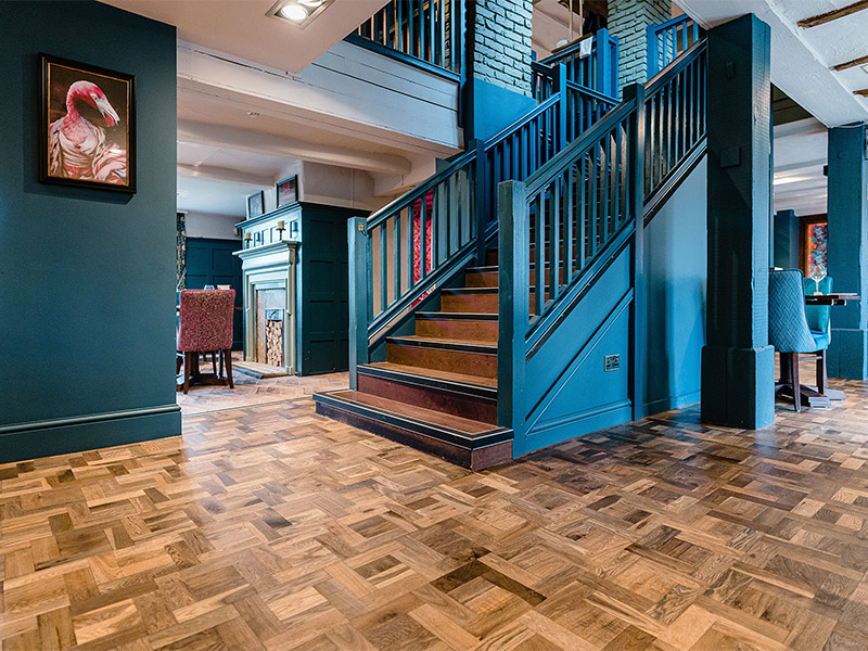 Herringbone Wood Flooring Project