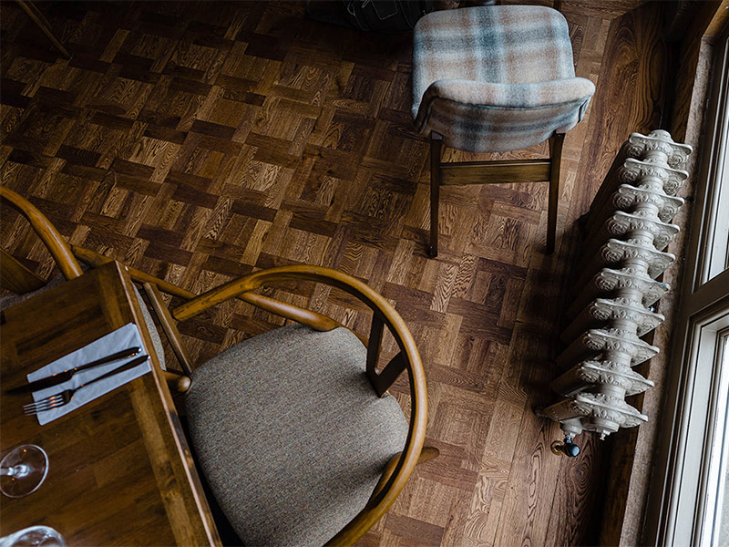 Herringbone Wood Flooring Project