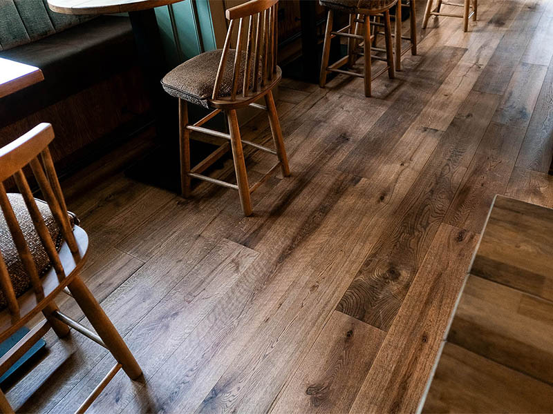 Skip Sawn Wood Flooring Project