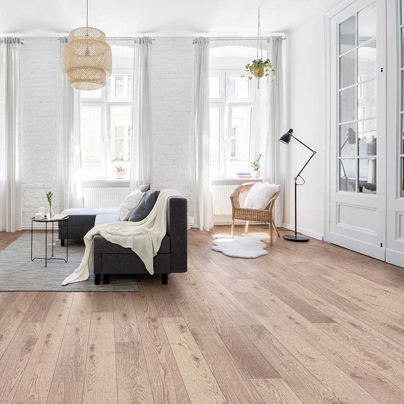 living with raw wood floors